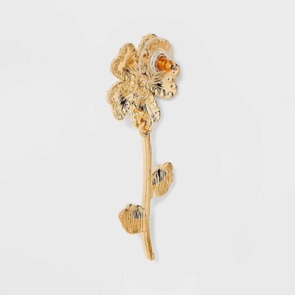 SUGARFIX by BaubleBar White Flower Drop Earrings - Picture 2 of 5